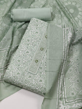 Printed Cotton Unstitched Suit Piece With Dupatta